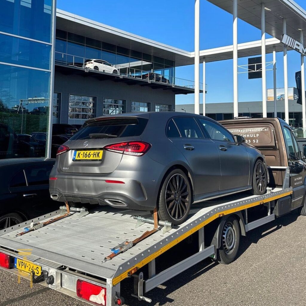 Voertuig laten vervoeren naar de gewenste garage